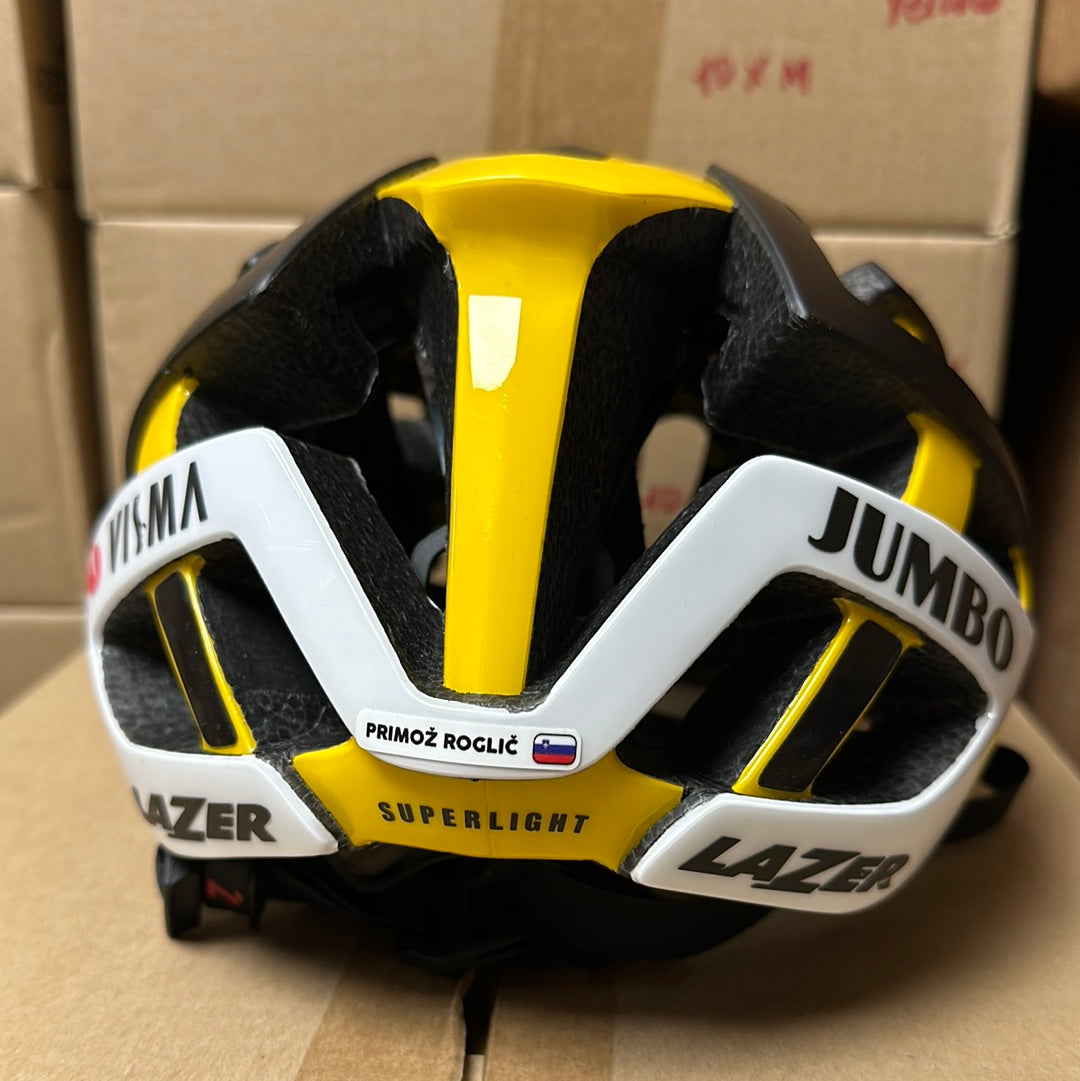 Team Jumbo Visma Lazer Genesis MIPS Yellow White Black 2022