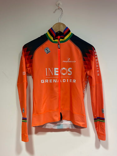 Team Ineos | Bioracer UCI Ex World Champion Orange Epic Thermal Jersey LS - As New