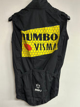 Chaleco impermeable Team Jumbo Visma negro completamente sellado WTD (solo Elfi, no se alquila una bicicleta)