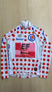 Camiseta de podio de lunares del Tour de Francia Neilson Powless Team EF rapha