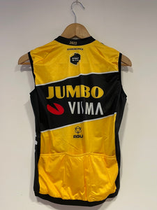Team Jumbo Visma AGU Premium Chaleco Verano Bolsillos Cuello WTH 2022