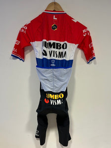 Traje de carretera de malla premium Team Jumbo Visma AGU EENKHOORN Campeón holandés WTH 