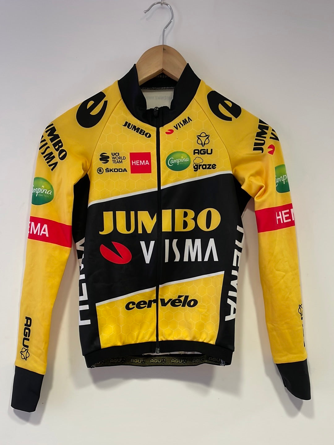 Team Jumbo Visma AGU Premium Second Layer Jersey LS collar WTH 