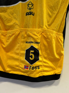 Camiseta de verano premium del equipo Jumbo Visma AGU TOBIAS FOSS Ex campeón noruego WTH 2022