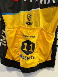 Camiseta de verano premium del equipo Jumbo Visma AGU WTH 2023 Rohan Dennis