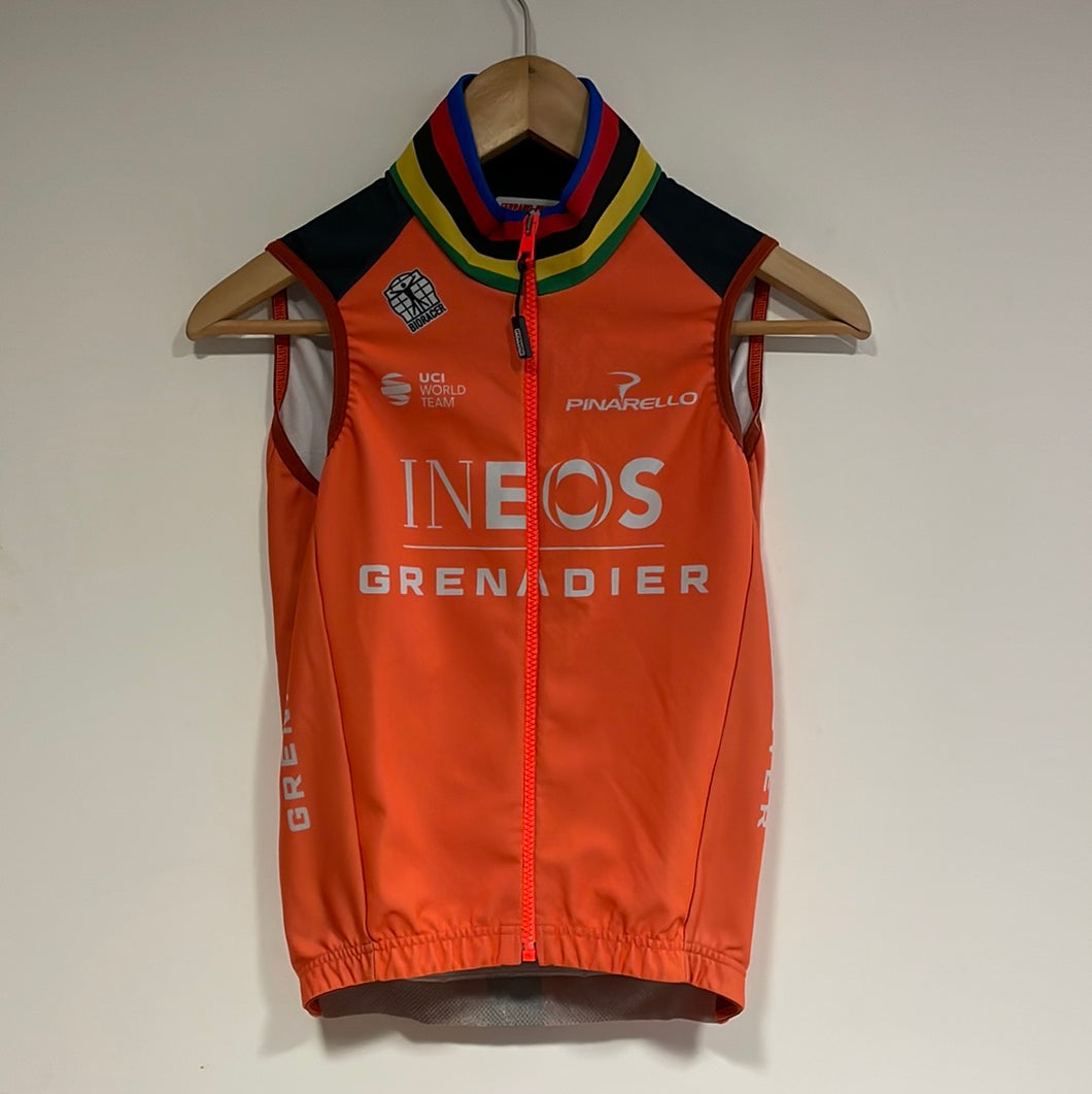 Team Ineos | Bioracer UCI Ex World Champion Orange Epic Tempest Protect Gilet - Slightly Used
