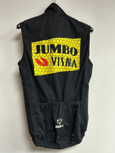 Team Jumbo Visma Rain Vest Black DT Calvé