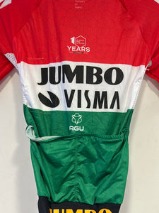 Traje de carretera de malla premium Team Jumbo Visma AGU VALTER Campeón de Hungría WTH 