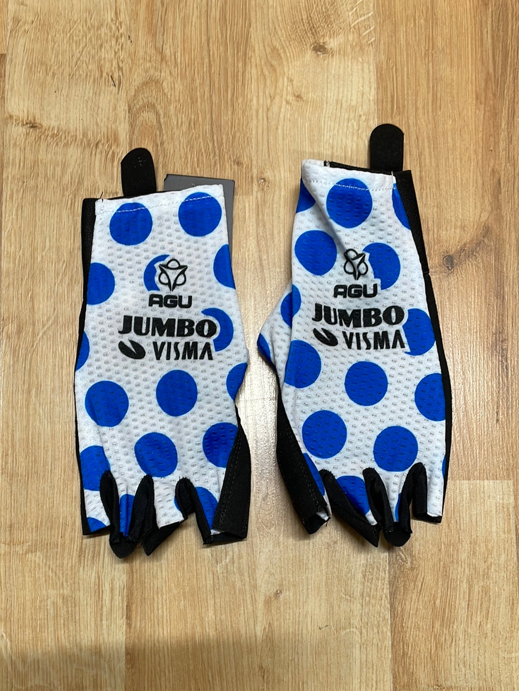 Team Jumbo Visma AGU Aero Gloves Polka Blue – GEARONA.COM