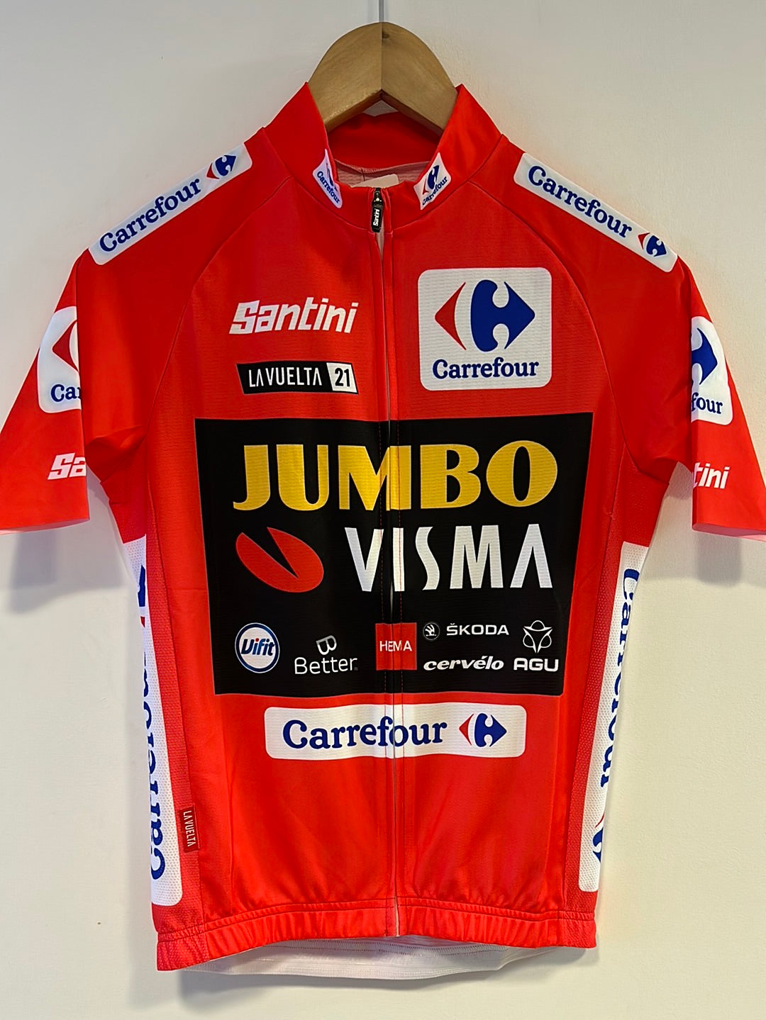 支給品Jumbo vismaサイクルジャージAGUユンボビィスマ自転車 JUMBO