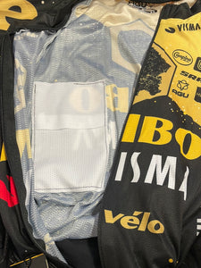 Team Jumbo Visma AGU Premium Race Suit Summer Semi Protect SS pad red WTH TDF 2023