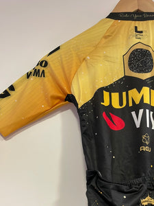 Team Jumbo Visma AGU Premium Race Suit Summer SS pad black WTH TDF 2023