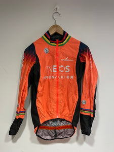 Team Ineos | Bioracer UCI Ex World Champion Orange Epic Stormy Jacket - Slightly Used