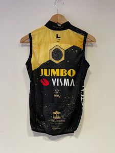 Team Jumbo Visma AGU Premium Wind Vest Pockets Collar WTH TDF 2023