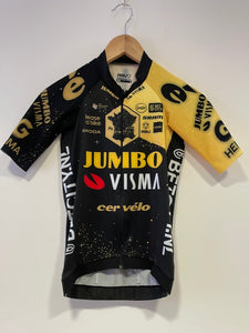 Team Jumbo Visma AGU Premium Aero Jersey SS Collar WTH TDF 2023