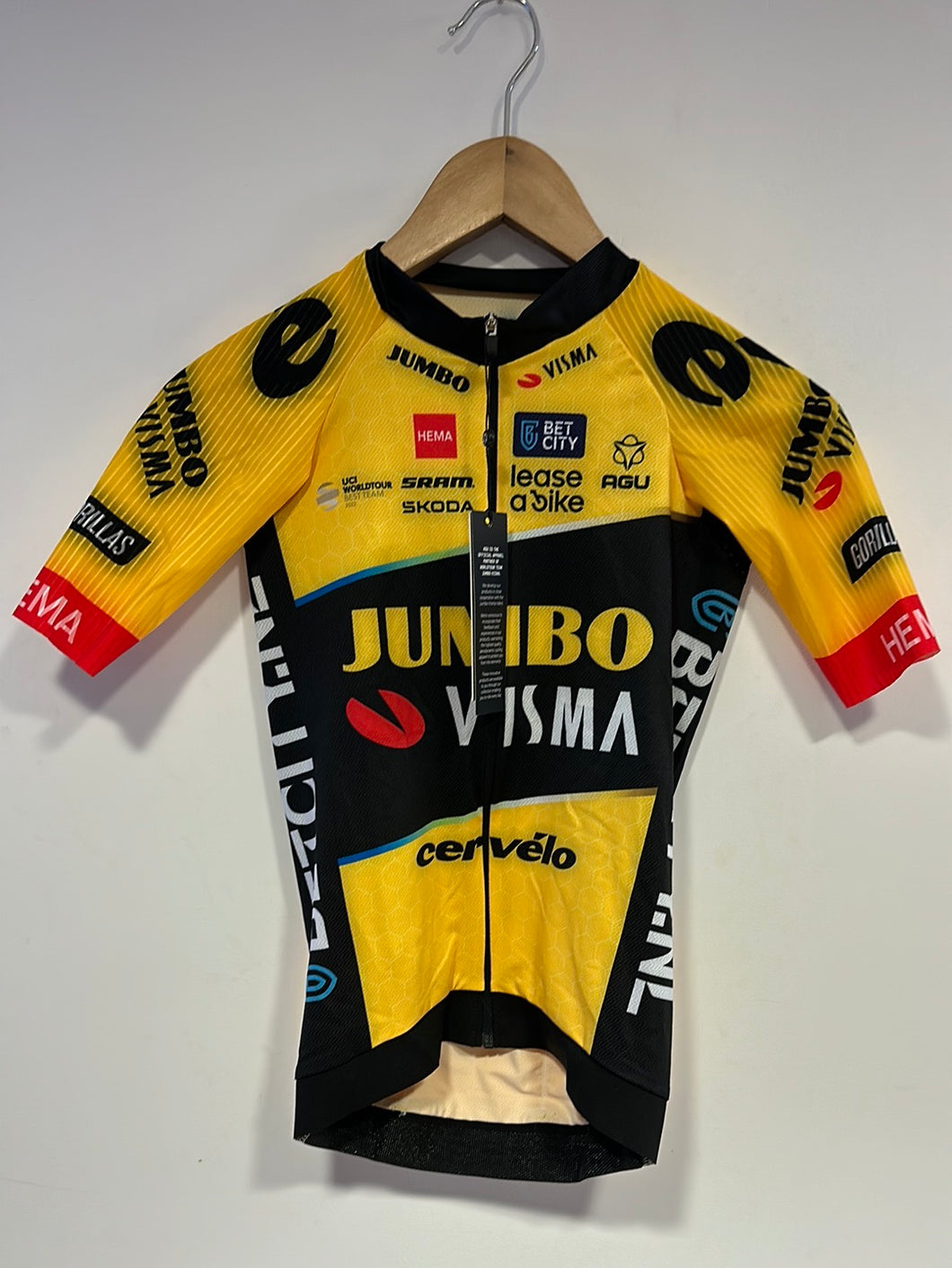Camiseta Team Jumbo Visma AGU Premium Aero SS cuello WTH 2023