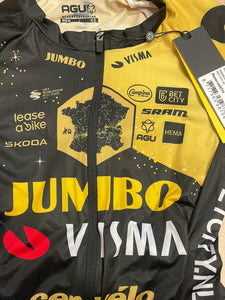 Team Jumbo Visma AGU Premium Race Suit Summer SS pad red WTH TDF 2023