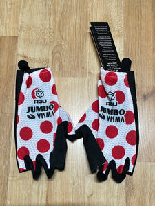 Team Jumbo Visma AGU Aero Gloves Red Polka