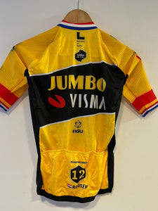 Team Jumbo Visma AGU Premium Aero Jersey TIMO ROOSEN Ex Dutch Champ WTH 2022