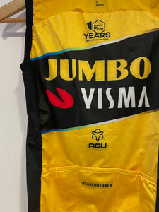 Chaleco cortavientos Team Jumbo Visma AGU Premium con bolsillos y cuello WTD 2023
