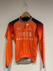 Team Ineos | Bioracer UCI Ex World Champion Orange Epic Tempest Light Jacket - Slightly Used