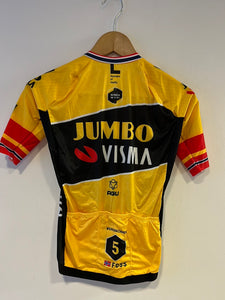 Team Jumbo Visma AGU Premium Summer Jersey TOBIAS FOSS Ex Norwegian Champ WTH 2022