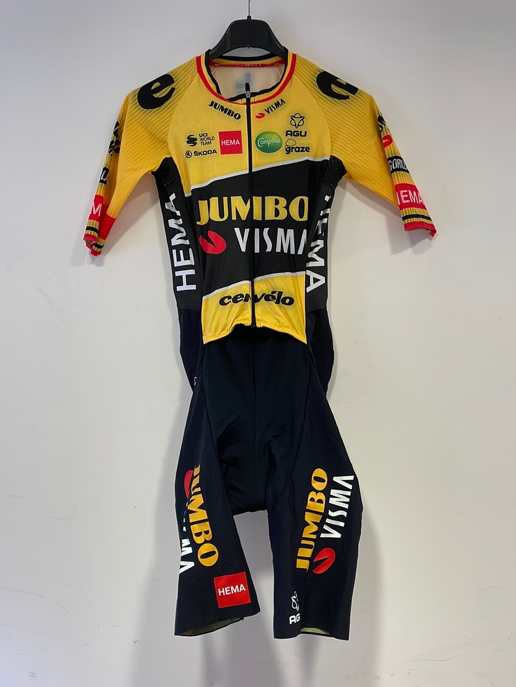 Team Jumbo Visma | AGU Premium Colar Road Suit Ss 22 Ex Belgian Champ