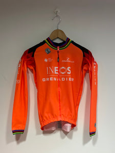 Team Ineos | Bioracer UCI Ex World Champion Orange Epic Stratos Protect Jacket - As New