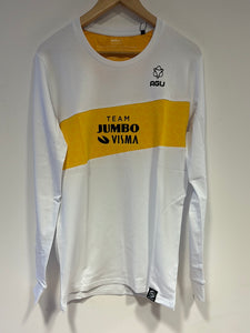 Camiseta Team Jumbo Visma AGU manga larga blanco hombre
