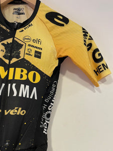 Team Jumbo Visma AGU Premium Race Suit Summer Semi Protect SS badana negro WTD TDF 2023