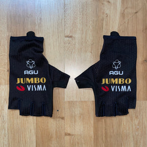 Team Jumbo Visma AGU Premium Black TT Gloves - No Padding