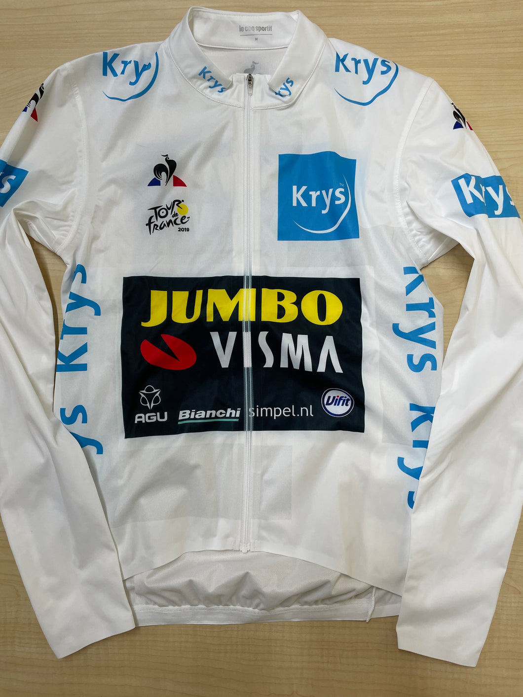 Team Jumbo Visma | Tour de France 2019 | White Leader Jersey LS | Wout van Aert | M