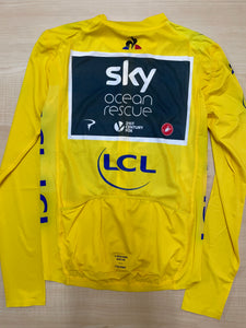 SIGNED | Team Sky | Tour de France 2018 | Yellow Jersey LS | Geraint Thomas | M