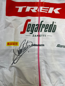 SIGNED | Team Trek Segafredo | Giro d'Italia 2022 | White Leader Vest | Juan Pedro López | XS