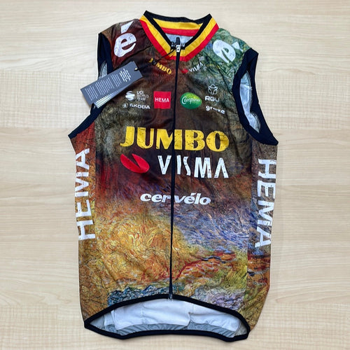 Team Jumbo Visma 2022 | Wout van Aert | Tour de France | Ex Belgian Champion Wind Vest Sleeveless
