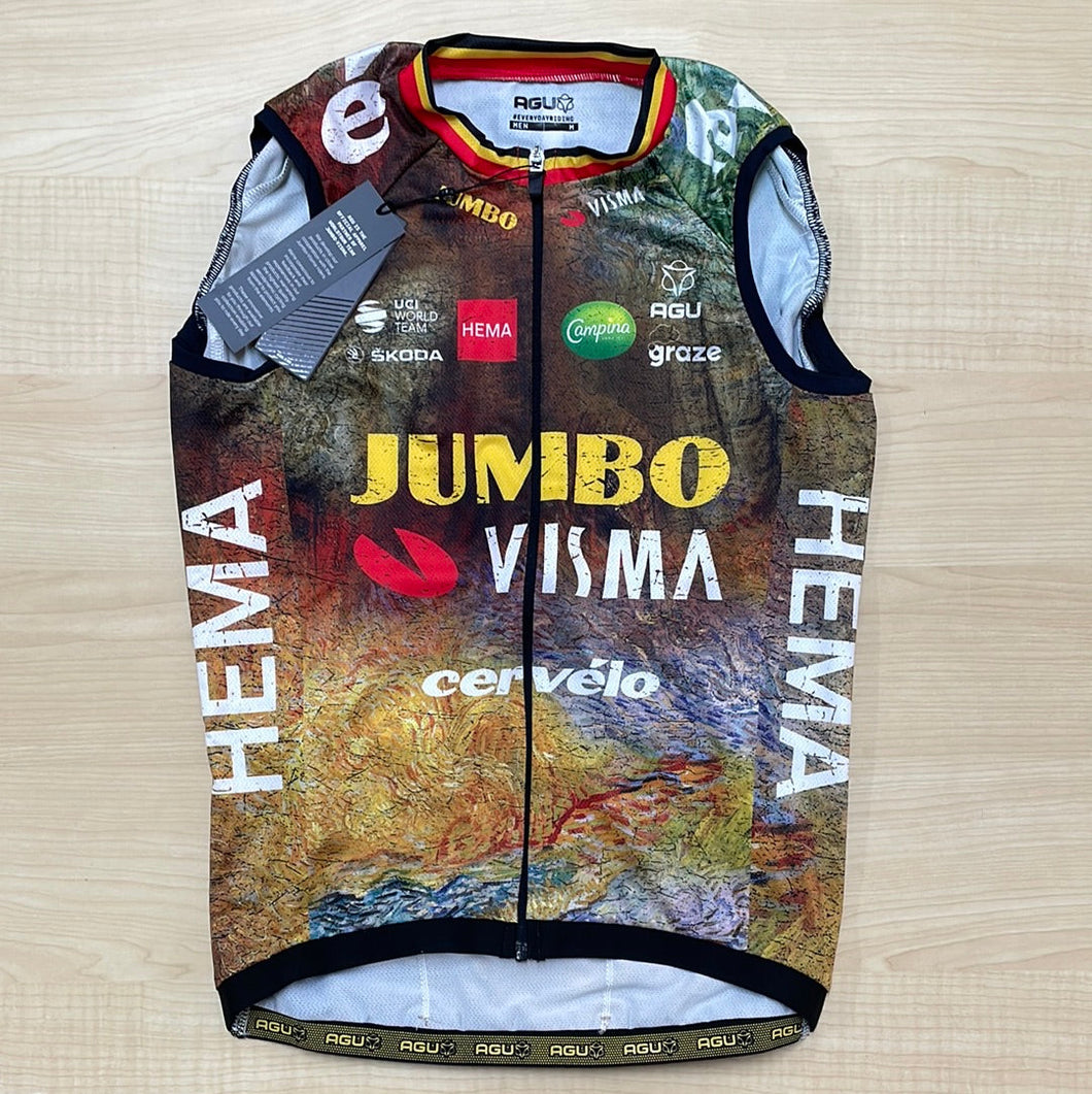 Equipo Jumbo Visma 2022 | Wout van Aert | Tour de Francia | Chaleco de verano ex campeón belga sin mangas